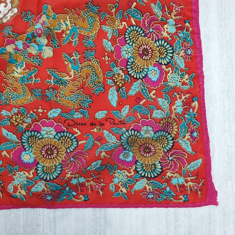 Vintage Oscar de la Renta Silk Scaf